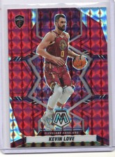 Kevin Love 2021-22 Panini Mosaic Red Mosaic Prizm Cleveland Cavs