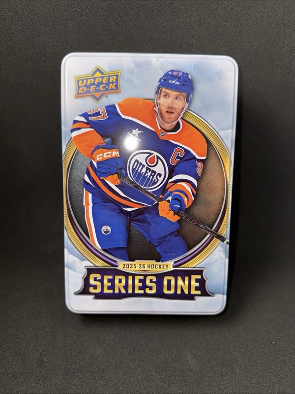 2025-26 UPPER DECK SERIES ONE HOCKEY EMPTY TIN - CONNOR McDAVID
