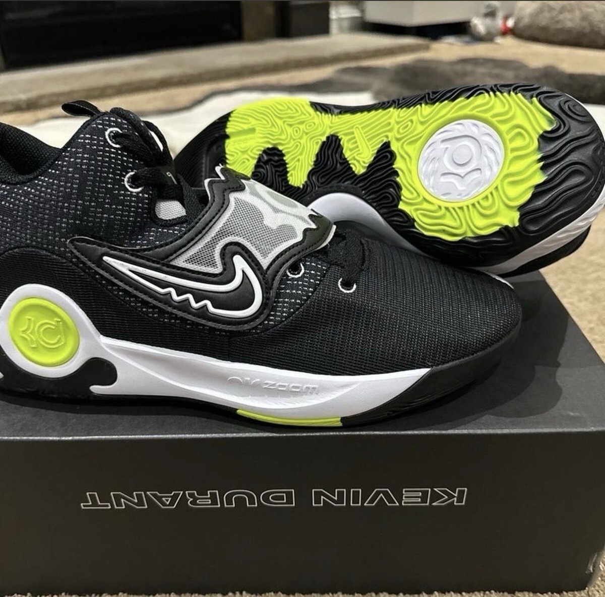 Nike Men\'s KD Trey 7X Black/White/Green Athletic Shoes Size 10.5 Amazon.com | Nike Men main image 3
