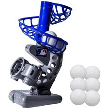 Youth Baseball Pitcher - Compact Automated Pitching Machine with Flashing Light