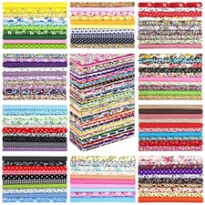 300 Pieces 4 x 4 Inches Cotton Fabric Bundle Precut Patchwork Fat Squares