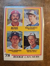 Topps 1978 Rookie Catchers #708 Bo Diaz Dale Murphy Lance Parrish Ernie Whitt