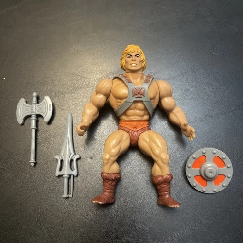Vintage MOTU Masters of the Universe Figure He-Man 1981 Complete Soft Head