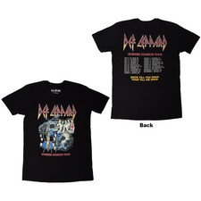 Image of Def Leppard T-Shirt: Summer Stadium Tour (Black) (Back Print) OFFICIAL NEW