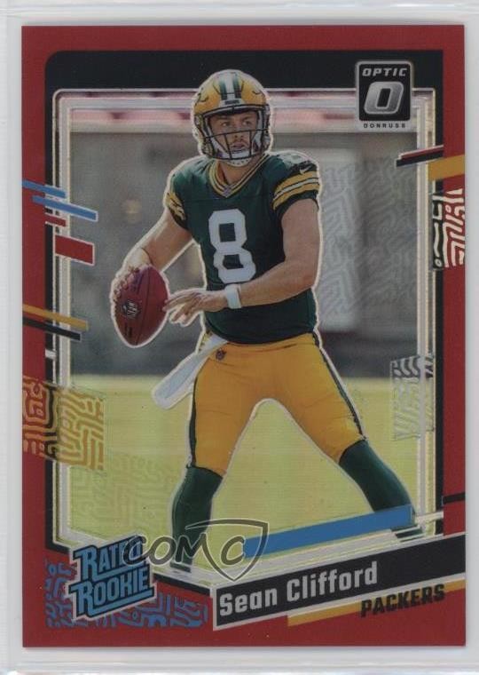 2023 Panini Donruss Optic Rated Red Prizm 8/99 Sean Clifford #242 Rookie RC v1x