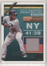 2019 Panini Donruss Majestic Materials Gold 17/99 Miguel Andujar #MM-MA 0e2x