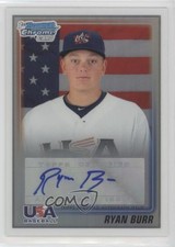 2010 Bowman Draft USA Team Auto Refractor 58/199 Ryan Burr #USAA-6 Auto e9y
