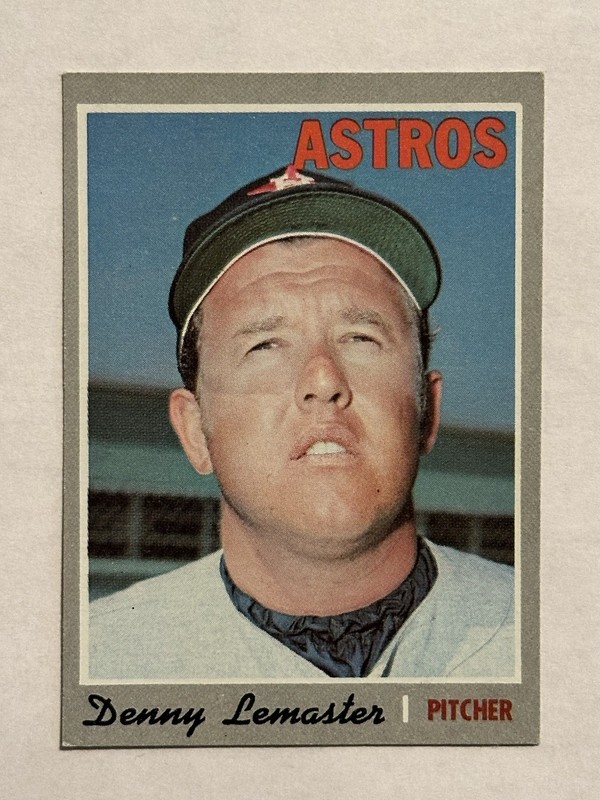 Denny Lemaster (#178) - Houston Astros - 1970 Topps Baseball
