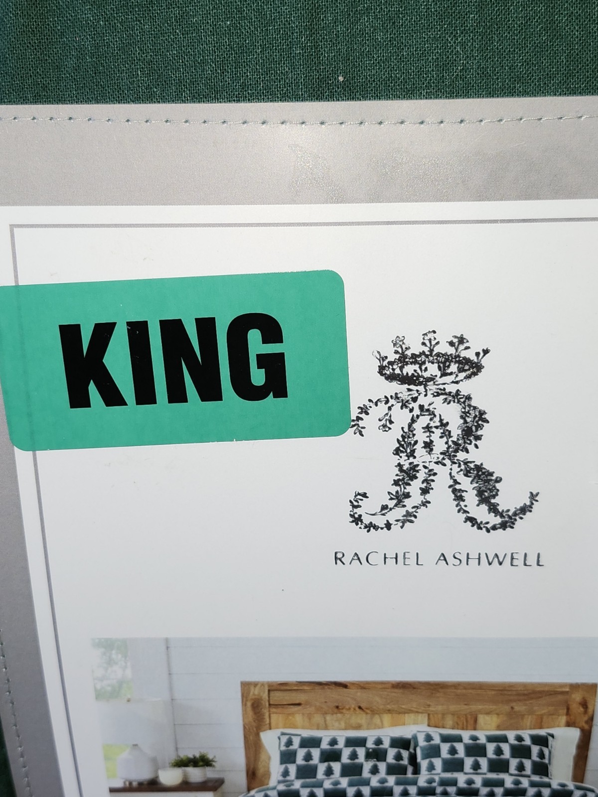 Rachel Ashwell Christmas Tree King Bed Comforter & Shams Set 3 Piece Holiday NEW