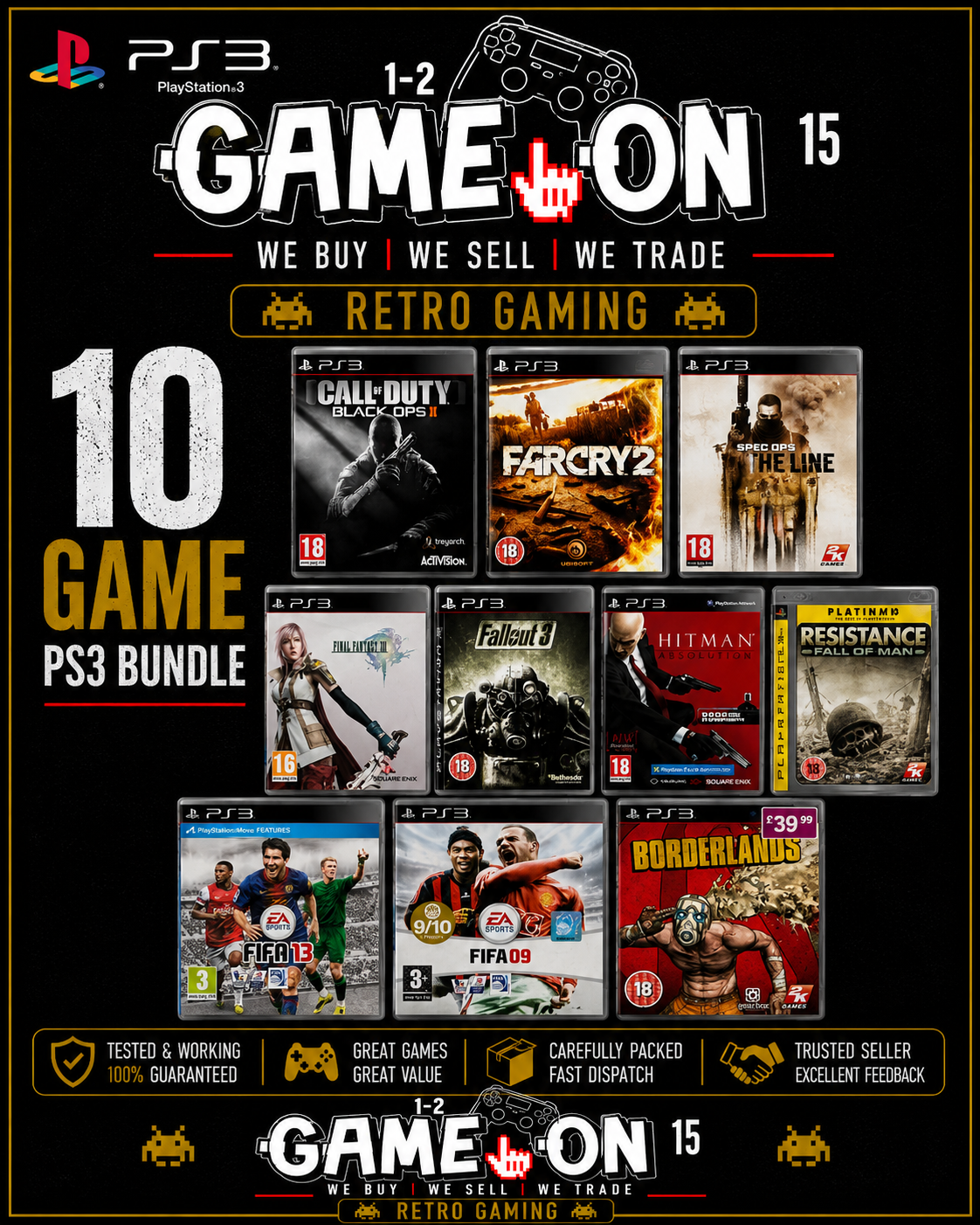 Amazing Bundle of Playstation 3 Games, Must See! (REF:G01667)