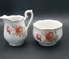 Vtg Enterprise Aluminum Co Drip O Later Creamer & Sugar Bowl