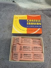 Lot Of 12 Vintage A W Faber Castell Parapink Erasers No 7011 Made In USA Dozen