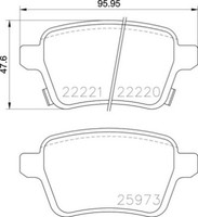 Bremsbelagsatz Scheibenbremse Prime Brembo P 59 086 FüR Opel Corsa Adam X15 M13