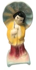Vtg 50s Shawnee Pottery Geisha Girl Lady With Umbrella 5" Tall