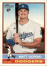 2025 Topps Heritage High Number #555 Matt Gorski RC Los Angeles Dodgers -BK299