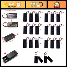 20-Pack AA Battery Holder with Switch, 1.5V Case Wire Leads for DIY Projects