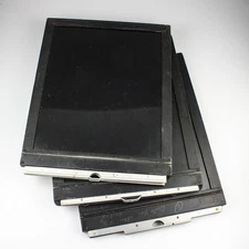 Lot of 3 - Unbranded + Ansco + Kodak - 8x10" Wooden Cut Sheet Film Holders