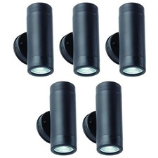 5 x Saxby 81009 Icarus External Up/Down Light Fittings IP44 (Black)