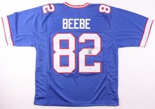 Don Beebe Buffalo Bills Signed Custom Jersey (JSA)