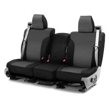 For Chevy Impala 06-08 NeoSupreme 1st Row Charcoal w Black Custom Seat Covers