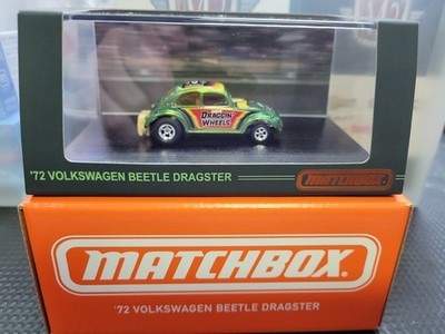 Matchbox '72 Volkswagen Beetle Dragster No2 Draggin' Wheels In Green