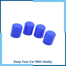 4 Pcs 19mm 3/4" Silicone Blanking Cap Intake Vacuum Hose Tube End Bung Blue