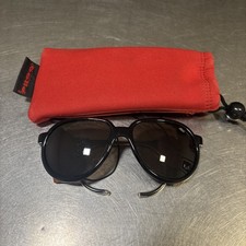 Vintage Bolle Crevasse Sunglasses Climbing Mountaineering Leather Shields