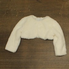 rare Editions Baby Girls Sherpa Cropped Jacket H868835 White 18 Months