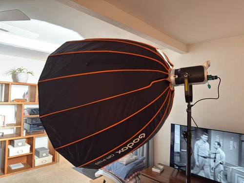 GVM SD300S Video Light Kit with 47'' Godox P120 Parabolic Softbox - USED ONCE!