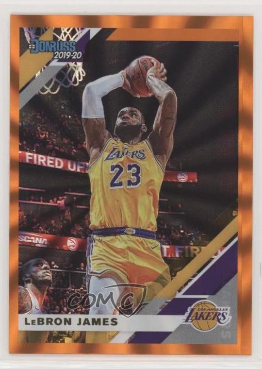 2019-20 Panini Donruss Holo Orange Laser LeBron James #94 00e8