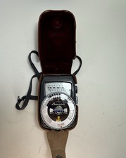 Gossen Lunasix Incident  Reflected Light Meter with Case, Great Condition