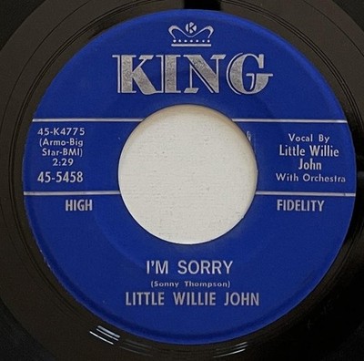 Little Willie John I'm Sorry / Very Thought of You 45 rpm King R&B (1961) vg++