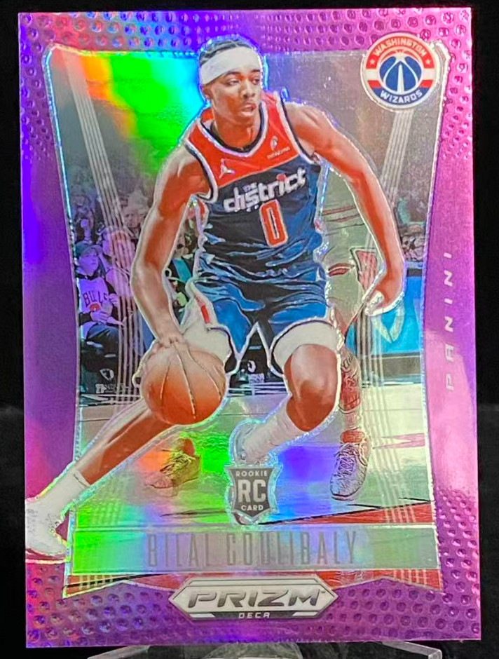 Bilal Coulibaly 2023-24 Panini Prizm Deca 50/99 Purple RC Wizards #177
