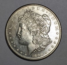 1890 S Morgan Silver Dollar UNC