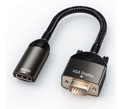 VGA~HDMI,Uni-Directional HDMI~VGA Adapter Female~MaleVGA (Display) HDMI (Source)