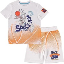Boy's Space Jam Shorts and T-Shirt Set - Space Jam Boys Basketball Clothing set