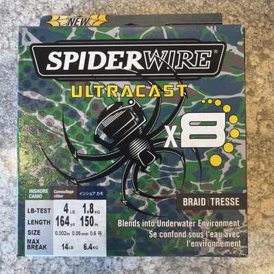 Spiderwire Ultracast Braid 4 LB 164 YD Inshore Camo