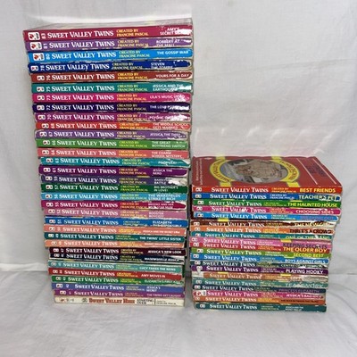 Vintage 52x Sweet Valley Twins Book Bundle Francine Pascal