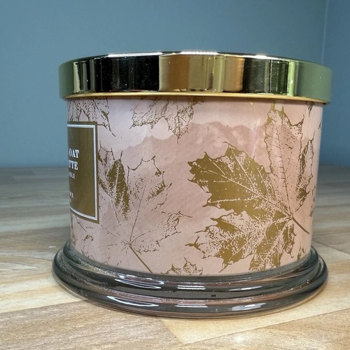NEW HOMEWORX Harry Slatkin CREAMY OAT MILK LATTE Scented Jar Candle 14oz 3-Wick - Picture 9 of 10