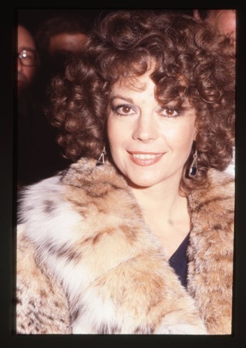 Natalie Wood 1980's Fur Coat Glamour Close up Original 35mm Photo Transparency