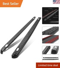 Pair of Stepside Bed Rail Caps w/Stake Holes Compatible with 07-13 Silverado/...