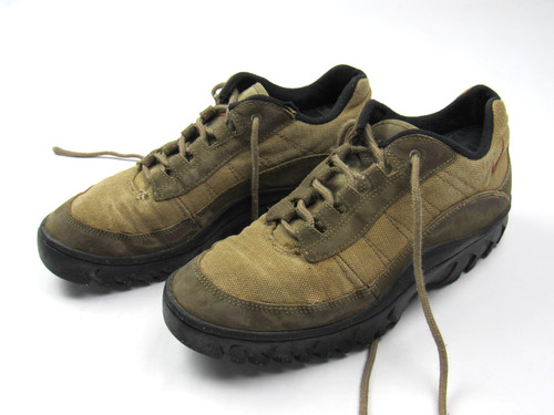Vtg 1997 Nike ACG Hiking Trail Outdoor Mens 10.5 Shoes Brown Black Canvas 90s