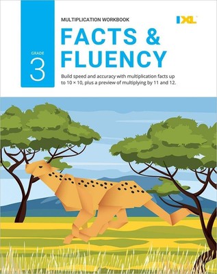 IXL Multiplication Facts & Fluency 3rd Grade Math Workbook, Mathematics Book...