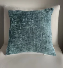 Chenille Decorative Pillow 22”x22” Pillow Blue OB