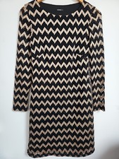 Roman Black Gold Evening Lace Dress Size 10