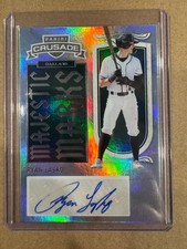 RYAN LASKO 2025 Panini Crusade #12 Majestic Marks Holo Auto Athletics