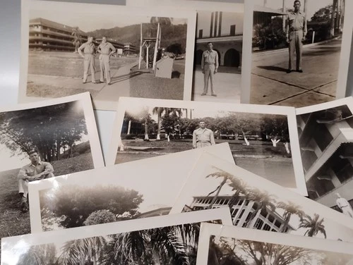U.S. Military Soldier In Panama 1940's WW2 Army Life Vintage Photo Lot