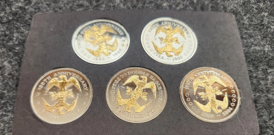 National Historic Mint Presidential/ Double Eagle Commemorative .999 Silver Rds. - Image 3 of 4