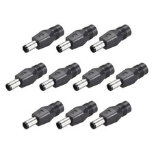 10PC DC Power Converter 7.4mm x 5.0mm Male to 5.5mm x 2.1mm Female Connector