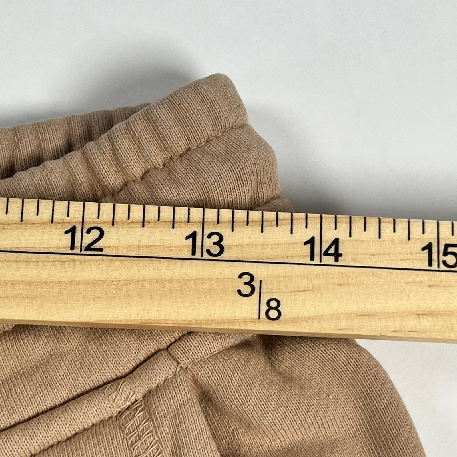 Rhude Logo Sweat Short Size Small Sand Embroidered Accent NWT